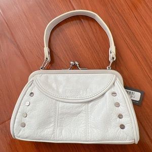 Kenneth Cole Reaction Genuine Leather Clutch Bag White New With Tag